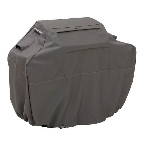 Classic Accessories Ravenna Water-Resistant 80 Inch BBQ Grill Cover, Dark Taupe