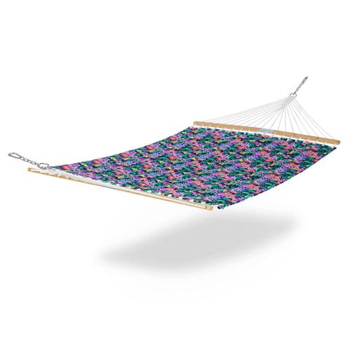 Vera Bradley by Classic Accessories Water-Resistant Quilted Hammock, 78 x 51 Inch, Happy Blooms
