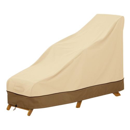 Veranda Water-Resistant 65 Inch Steamer Patio Chaise/Deck Chair Cover