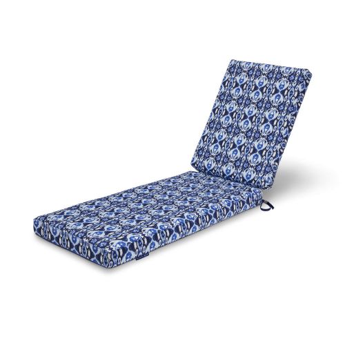 Vera Bradley by Classic Accessories Classic Accessories Water-Resistant Patio Chaise Lounge Cushion, 26 x 48 x 32 x 3 Inch, Ikat Island