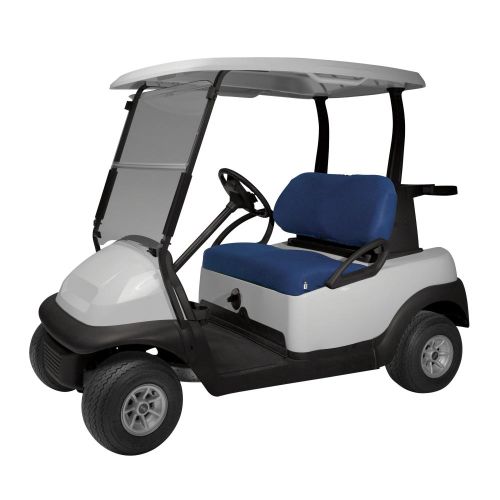 Classic Accessories Fairway Diamond Air Mesh Golf Cart Seat Cover, Navy News