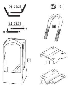 Standard Snow Thrower Cab Parts-A - Top Connector