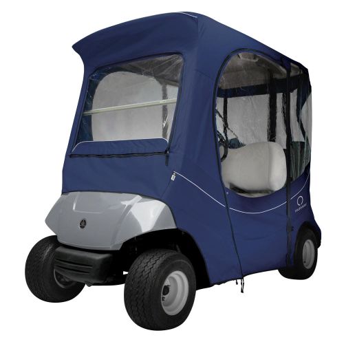Classic Accessories Fairway Short Roof 2-Person FadeSafe The Drive by Yamaha Golf Cart Enclosure, Navy News