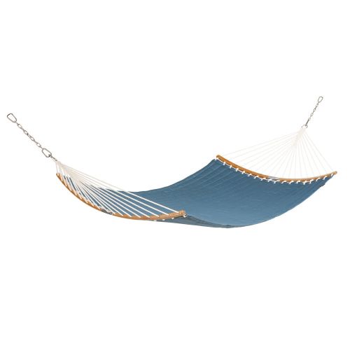 Classic Accessories Ravenna 81 x 55 Inch Quilted Double Hammock, Empire Blue