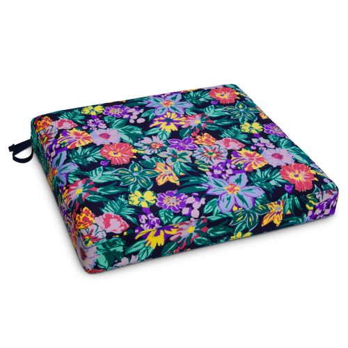 Vera Bradley by Classic Accessories  Water-Resistant Patio Seat Cushion, 19 x 19 x 3 Inch, Happy Blooms