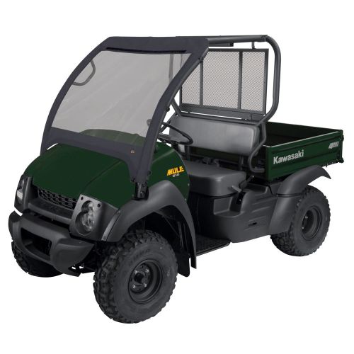 Classic Accessories QuadGear UTV Front Windshield, Fits Kawasaki Mule 600, 610, 610 4x4, 610 4x4 XC (2015 models and older), Black