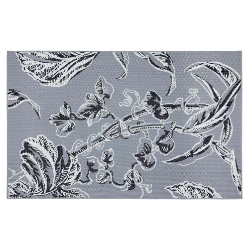 Vera Bradley by Classic Accessories Classic Accessories Indoor/Outdoor Rug, 8 x 10 Foot, Rain Forest Toile Gray