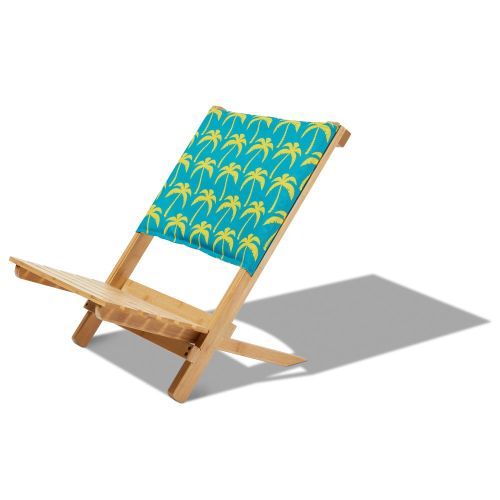 Duck Covers Bamboo Beach Chair, Real Teal Palm