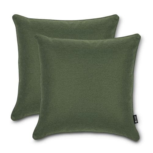 Classic Accessories Montlake FadeSafe Indoor/Outdoor Accent Pillows, 20 x 20 x 8 Inch, 2 Pack, Heather Fern