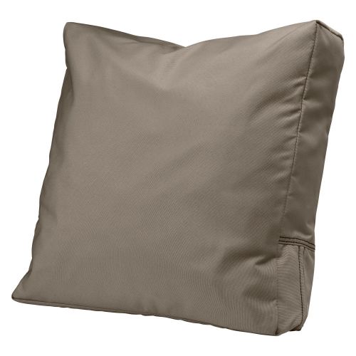 Ravenna Water-Resistant Patio Lounge Chair/Loveseat Back Cushion, 25 x 22 x 4 Inch, Dark Taupe