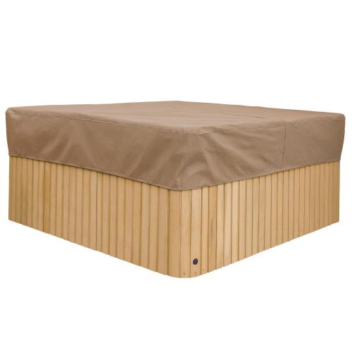 Duck Covers Essential Water-Resistant Square Hot Tub Cover Cap, 94 Inch
