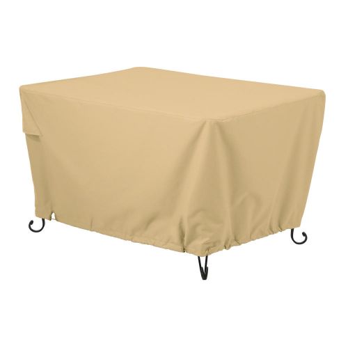 Terrazzo Water-Resistant 40 Inch Rectangular Fire Pit Table Cover
