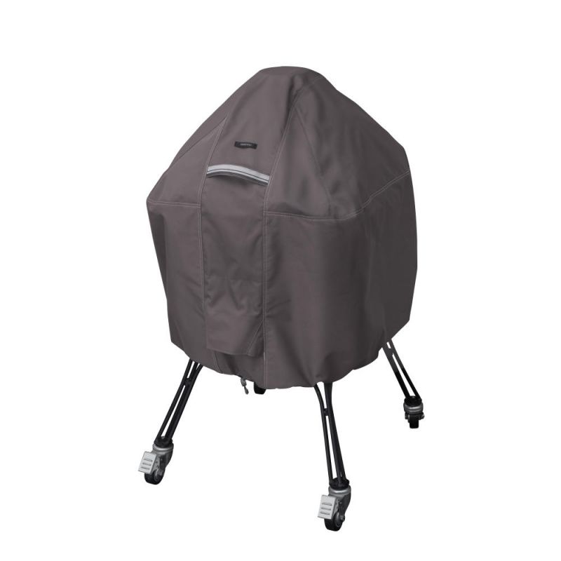 linse Fange snigmord Classic Accessories Ravenna Water-Resistant 22 Inch Kamado Ceramic BBQ  Grill Cover, Dark Taupe