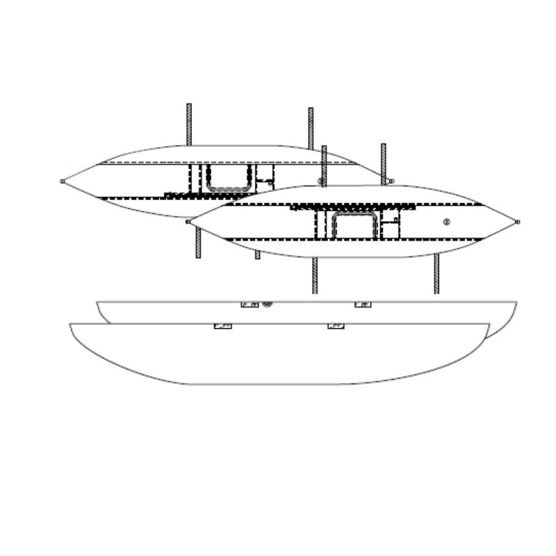 Roanoke Pontoon Boats Parts - Skin And Bladder Set