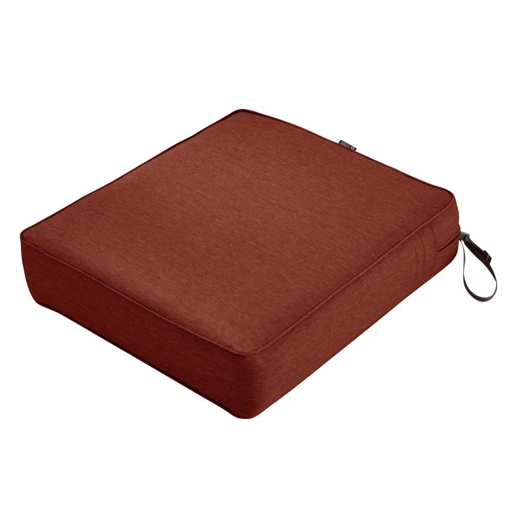 Montlake FadeSafe Water-Resistant 5 Inch Thick Rectangle Patio Lounge Seat  Cushion