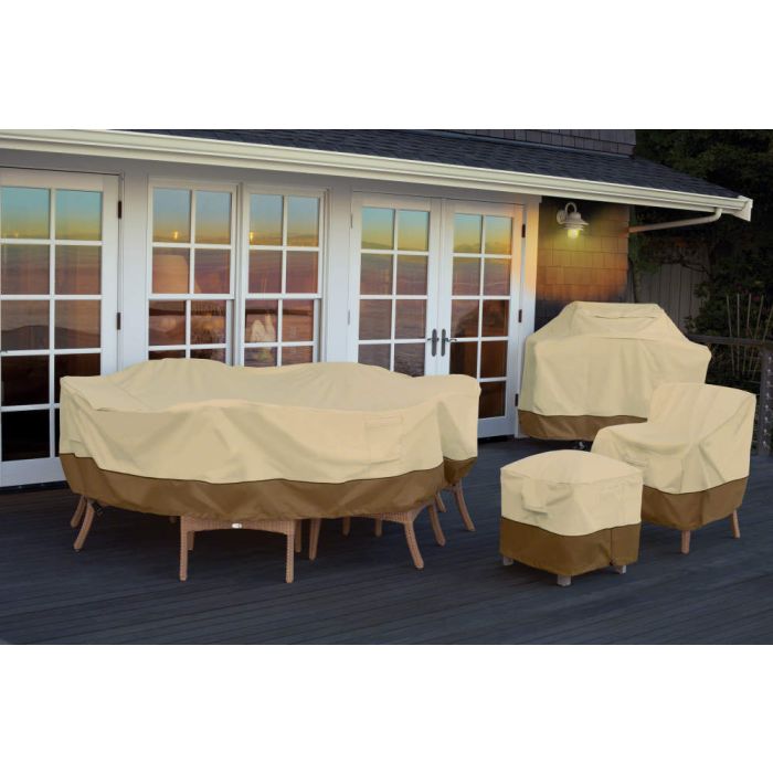 Classic Accessories Veranda Water-Resistant 40 Inch Square Fire Pit Cover
