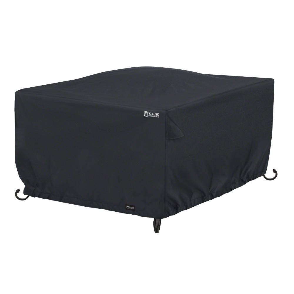 Water Resistant Square Fire Pit Table Cover, Classic Accessories Fire Pit Cover