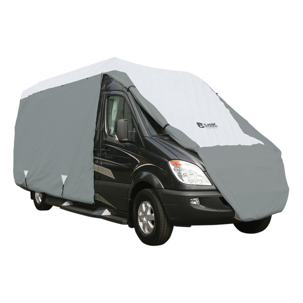 Classic Accessories Overdrive PolyPro III Deluxe Class B RV Cover, 20', Grey/White