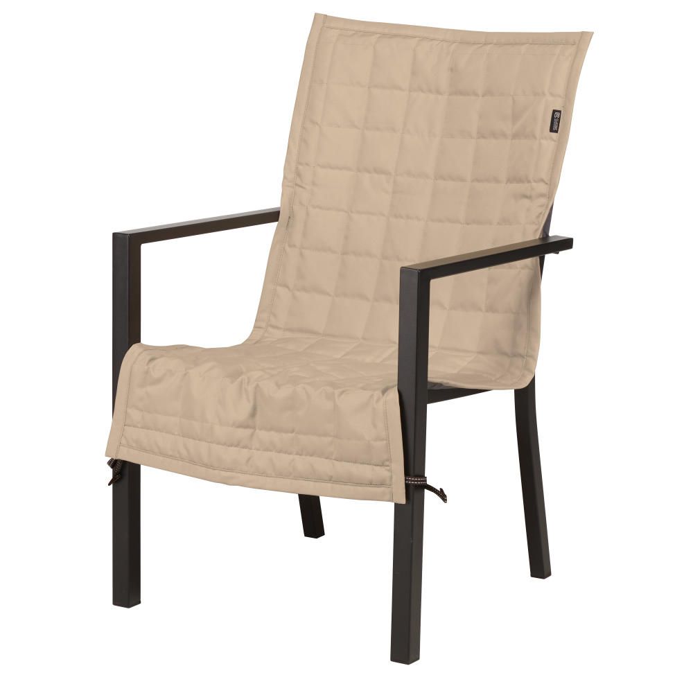Classic Accessories Montlake FadeSafe Patio Lounge Chair Cushion Set, 23 x 45 inch, Heather Grey
