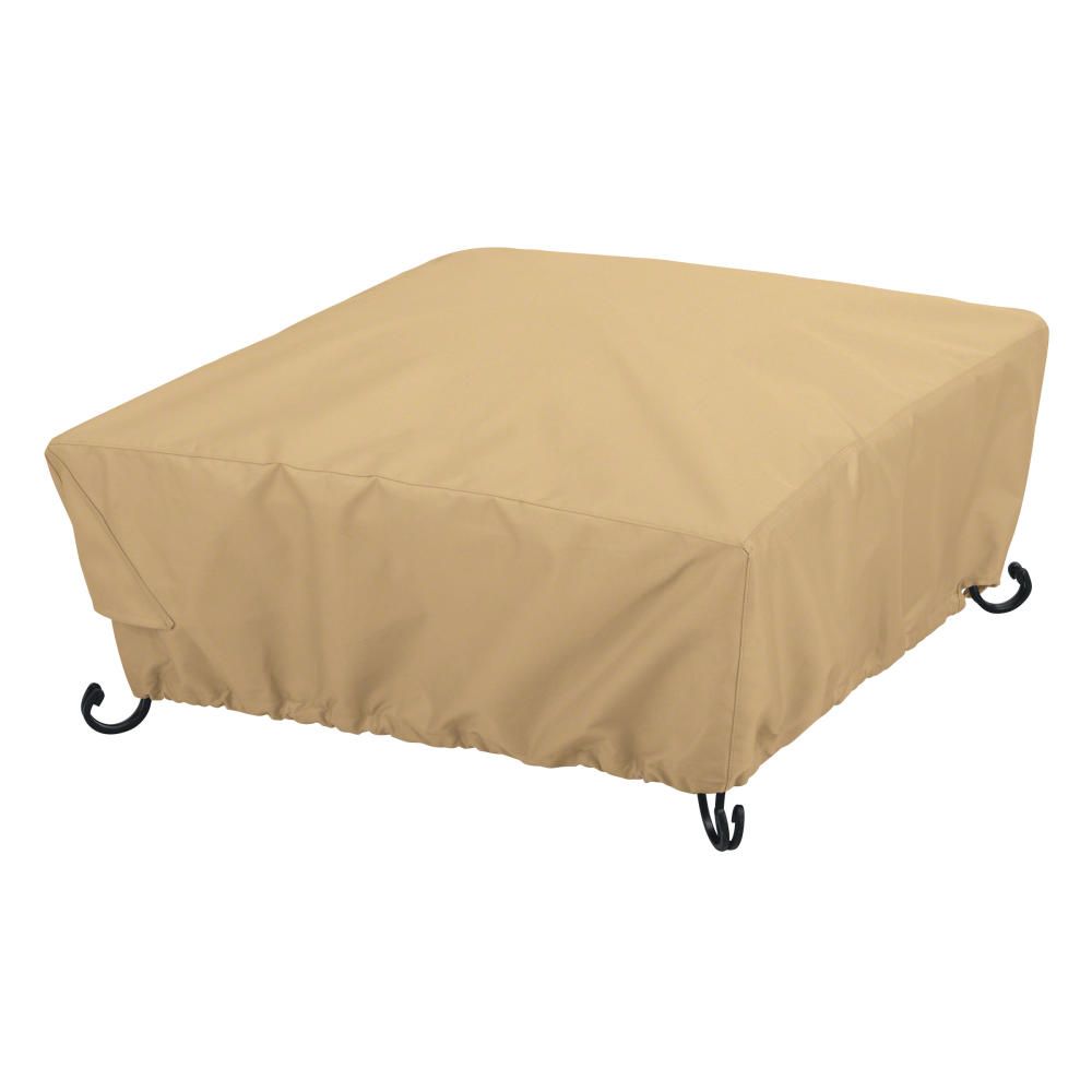 30 Inch Full Coverage Square Fire Pit Cover, Classic Accessories Fire Pit Cover